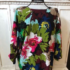 Trina Turk Blouse with beautiful flower print